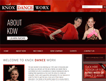 Tablet Screenshot of knoxdanceworx.com